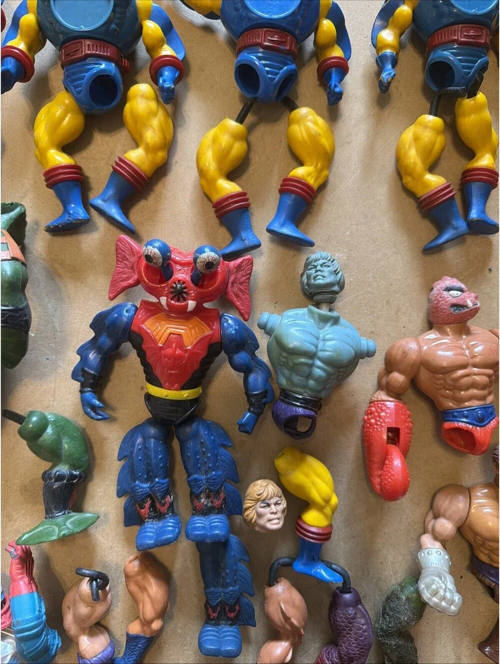 Vintage Masters of the Universe MOTU 80’s Figures Parts Massive Legs Lot